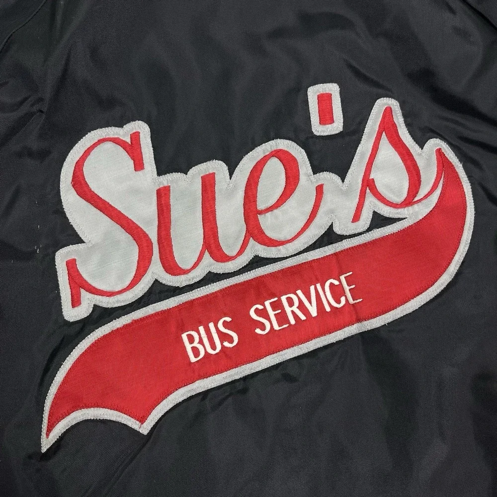 Vintage Sue's Bus Service Jacket Transportation Coat‎ Size XL